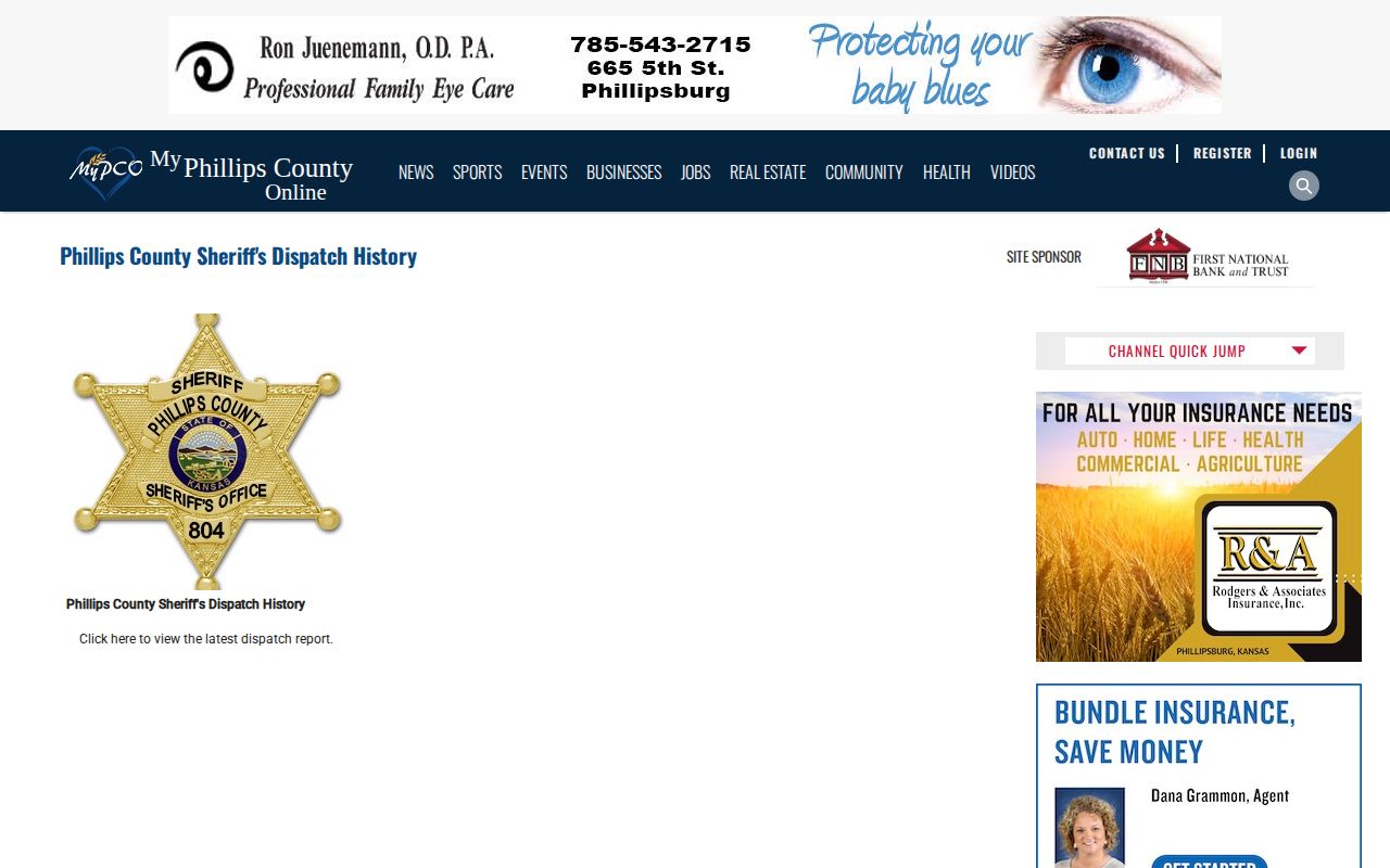 Phillips County crime news dispatch history archive